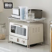 【日本霜山】304不鏽鋼折疊式桌上/水槽下兩用置物架-加高款