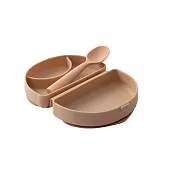 【miniware】Fold&Scoop 合掌包+湯匙輕鬆外出組 -杏仁奶油