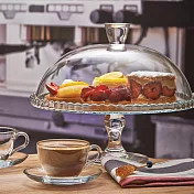 《Pasabahce》附蓋高腳玻璃蛋糕架(32cm) | 蛋糕台 甜點架 點心架