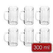 《EXCELSA》經典直紋啤酒杯6入 | 調酒杯 雞尾酒杯 水杯 - 300ml