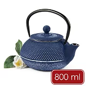 《EXCELSA》Oriented鑄鐵濾茶壺 | 茶具 煮茶壺 日式茶壺 燒水壺 鑄鐵茶壺 - 青金石藍800ml