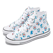 Converse 休閒鞋 Chuck Taylor All Star HI 男女鞋 白 藍 哆啦A夢 聯名 帆布鞋 A15791C 22cm WHITE/BLUE
