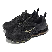 Mizuno 慢跑鞋 Wave Prophecy 14S 男鞋 女鞋 黑 金 輕量 彈力 運動鞋 美津濃 J1GC2583-81 26.5cm BLACK/GOLD