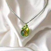 【摩達客】綠色水滴造型項鍊