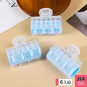 JIAGO 空氣瀏海捲髮器-6入 藍色