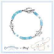 STORY 故事銀飾-Cinnamoroll 繁星系列-大耳狗喜拿流星之畔海藍寶造型手鍊