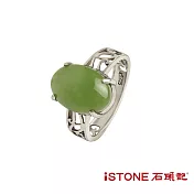 石頭記-純銀碧玉戒指-幸福紋路