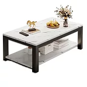 【居家cheaper】60X120雅致之所大理石雙層茶几DS019-2MB/客廳桌/矮桌/書桌/邊桌/收納桌/置物桌 雅致之所