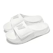 New Balance NB 拖鞋 202XA 男鞋 海鹽 灰質 米白 運動拖鞋 NB SMASPTF1-D 26cm WHITE