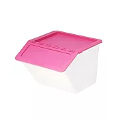 【SHUTER 樹德】大嘴鳥家用整理箱 22L 粉紅/白 2個入 /組 MHB-3741