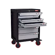 【SHUTER 樹德】2大抽5小抽工具車-已組裝 黑身灰抽 /組 TC3-L25