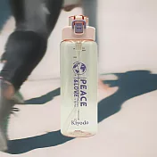 Kiyodo彈跳吸管水壺-1L-2支 粉紅色