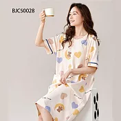 BJ COLLECTION 日系純棉萌熊寶貝系列短袖居家服 BJC50028 FREE 彩色