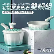 貝加爾湖 北歐風18cm雙鍋組