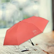 大傘面全遮光黑膠布自動摺疊傘-27吋-1支 橙色