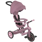 【GLOBBER 哥輪步】法國 GLOBBER 4合1 Trike多功能3輪推車but聯名奶油系列--多色任選(手推車、3輪腳踏車、嬰兒推車) 法式山茶花粉