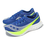 Saucony 競速跑鞋 Endorphin Pro 4 男鞋 藍 碳板 緩震 訓練 運動鞋 索康尼 S20939285 25cm LAPIS/CITRON