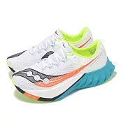Saucony 競速跑鞋 Endorphin Pro 4 男鞋 白 藍橘 碳板 緩震 訓練 運動鞋 索康尼 S2093997 25cm WHITE/MUTANT