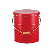 日本渡邊金屬｜OBAKETSU手工製儲米桶 5kg 紅色