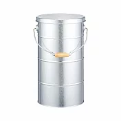 日本渡邊金屬｜OBAKETSU手工製儲米桶 10kg 銀色