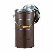 日本渡邊金屬｜OBAKETSU手工製儲米桶 10kg 棕色