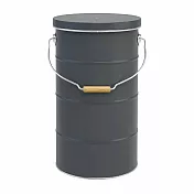 日本渡邊金屬｜OBAKETSU手工製儲米桶 10kg 灰色