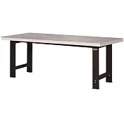 【SHUTER 樹德】210cm不銹鋼專業重型工作桌-已組裝 黑色 /組 WH-7S