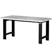 【SHUTER 樹德】180cm不銹鋼專業重型工作桌-已組裝 黑色 /組 WH-6S