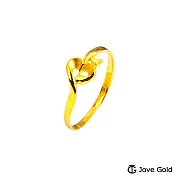 JoveGold漾金飾 心的起點黃金戒指