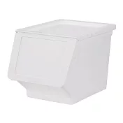 【SHUTER 樹德】家用整理箱 23L 黑色/白色/白櫃透明門片 2個入 /組 MHB-23 白色