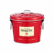日本渡邊金屬｜OBAKETSU 手工製多功能迷你桶 1L 紅色