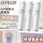 G-PLUS GP純喝水尊爵版GP-W02HR 瞬熱開飲機用原廠濾心-RO+PAC+CF