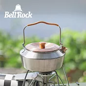 韓國 Bell Rock 304不鏽鋼攜帶式茶壺 0.6L 黃銅壺蓋壺嘴 (附收納袋)