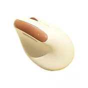 B.O.W M190U Pro 有線垂直滑鼠 辦公滑鼠 人體工學 手腕舒適 -奶咖色