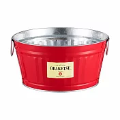 日本渡邊金屬｜OBAKETSU 手工製多功能迷你桶 7.5L 紅色