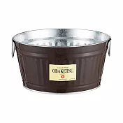 日本渡邊金屬｜OBAKETSU 手工製多功能迷你桶 7.5L 棕色
