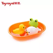 日本《樂雅 Toyroyal》快樂洗澡組(小)-橙