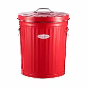 日本渡邊金屬｜OBAKETSU 手工製垃圾桶 33L(送垃圾袋環) 紅色