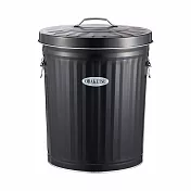 日本渡邊金屬｜OBAKETSU 手工製垃圾桶 33L(送垃圾袋環) 黑色