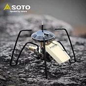 日本SOTO 迷你穩壓黑蜘蛛爐(黃銅版) ST-340BR 附點火槓桿