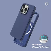 犀牛盾 iPhone 16 Pro Max(6.9吋) SolidX(MagSafe兼容)強化吸震緩衝防摔手機殼- 濃海藍