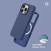 犀牛盾 iPhone 16 Pro(6.3吋) SolidX(MagSafe兼容)強化吸震緩衝防摔手機殼- 濃海藍