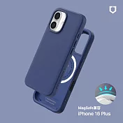 犀牛盾 iPhone 16 Plus(6.7吋) SolidX(MagSafe兼容)強化吸震緩衝防摔手機殼- 濃海藍