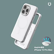 犀牛盾 iPhone 15 Pro Max(6.7吋) SolidX(MagSafe兼容)強化吸震緩衝防摔手機殼- 經典白