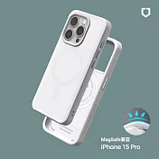 犀牛盾 iPhone 15 Pro(6.1吋) SolidX(MagSafe兼容)強化吸震緩衝防摔手機殼- 經典白