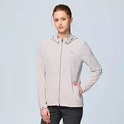 【荒野wildland】女彈性透氣抗UV50輕薄外套冰山灰 S 冰山灰