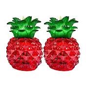 【新韻傳音】好運旺旺來-11CM小金賺旺來燈2入(LED蠟燭 法會供燈 仿真蠟燭 電子心燈 祈願心燈/Y801C) 紅色x2