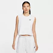 NIKE AS W NSW CLUB CRP SL TEE HBR 女背心上衣-HF9532100 XL 白色