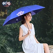 【雨之戀】環保紗降溫10℃扁摺疊傘_優美 藍紫色