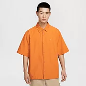 NIKE AS M NK CLUB SS BTN SHIRT WSH 男短休閒襯衫-HJ2030815 L 橘色